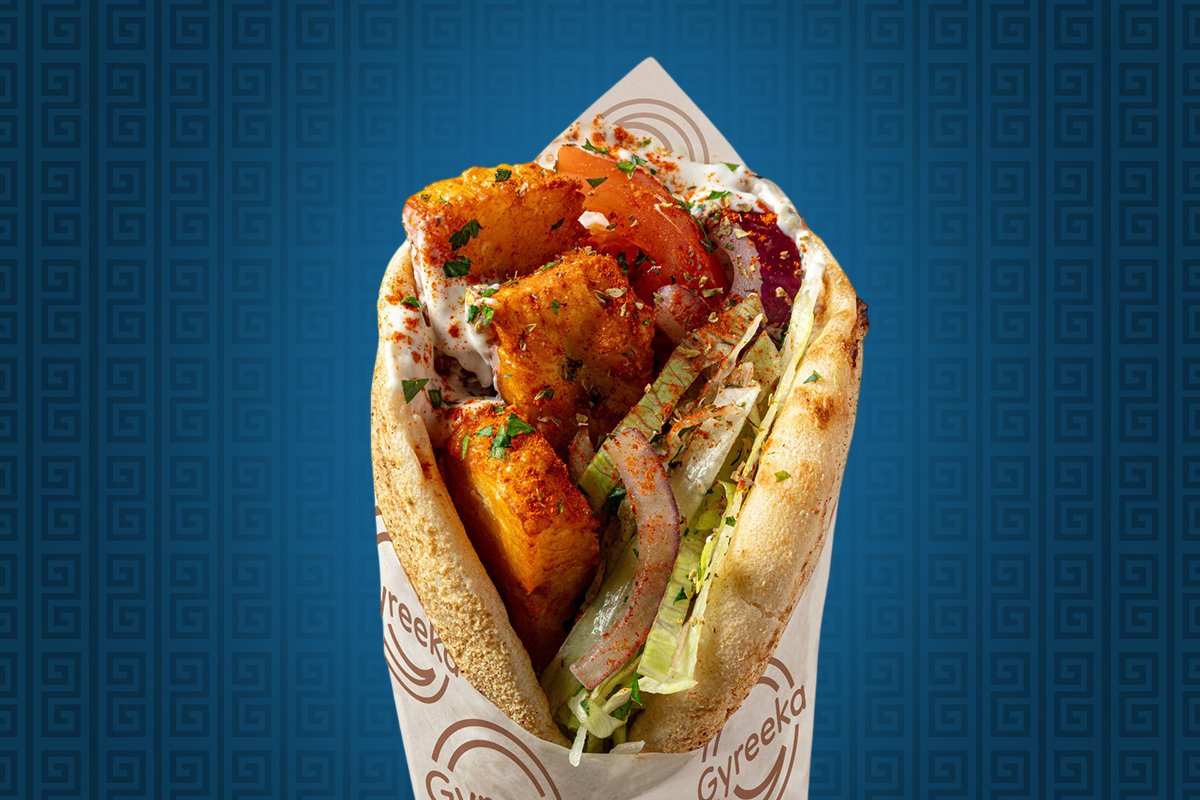 Halloumi Souvlaki wrap